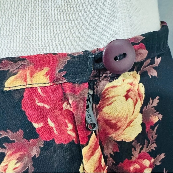 Compagnie Internationale Express Vintage Floral Short Skater Y2K Skirt Ruffled M - Picture 8 of 15
